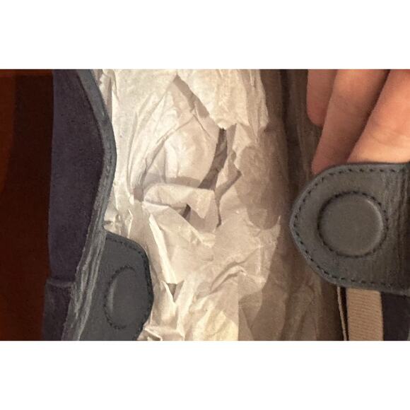 NWT Margot New York Navy Blue Suede Large Hobo Shoulder Tote Bag Viral - Picture 10 of 10